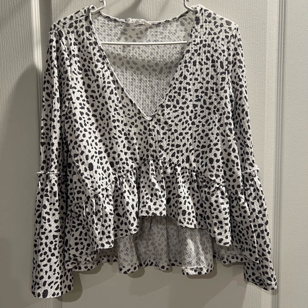 Peach Love California Textured Knit Top